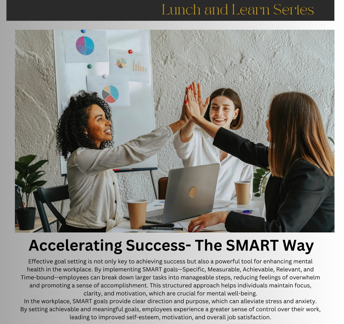 I Am Me Unapologetically, Kasia Harry, mental wellness consultant, mental health lunch and lunch series for goal setting in the workplace.