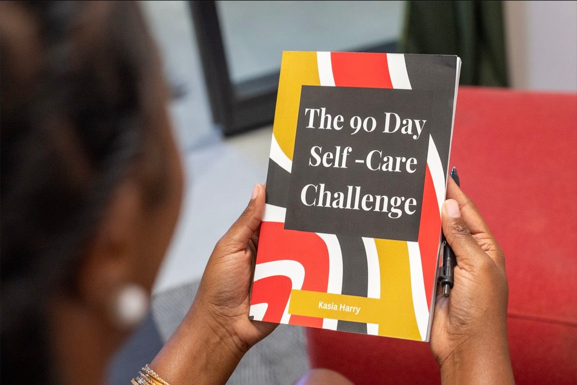 90 day self care journal, Kasia Harry, mental wellness consultant, mental health, journals for beginners, I Am Me Unapologetically